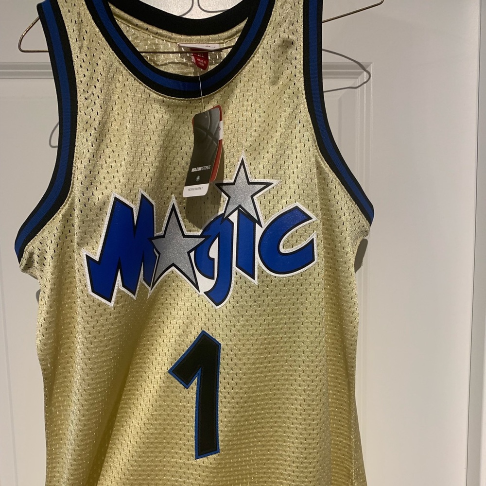 Penny Hardaway Jersey/Hat ( Gold Orlando Magic) - Picture 2 of 6